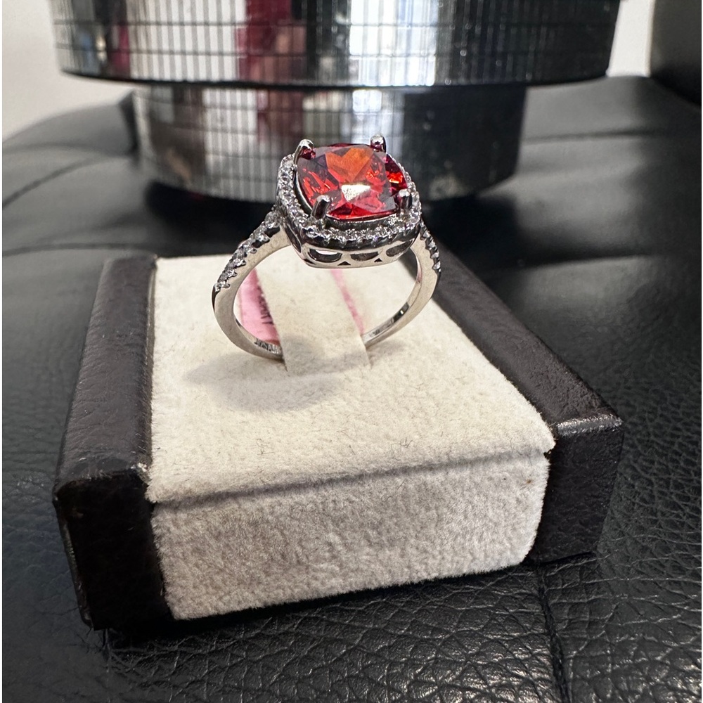 Sterling silver aquarius birthstone ring